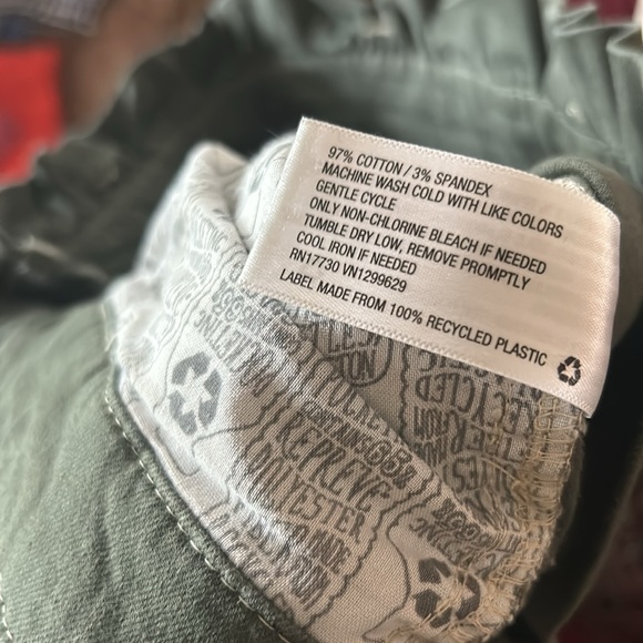 Wild Fable High Rise Paper Bag Army Green Pants EUC - Picture 10 of 10